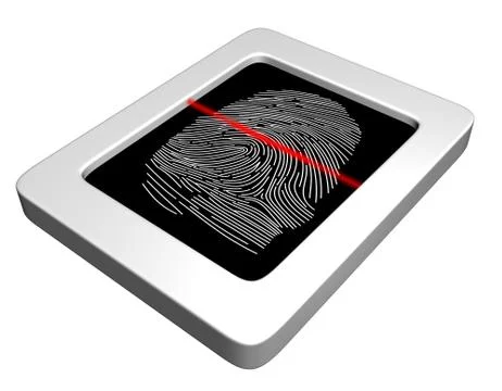 Finger scan Stock Illustration