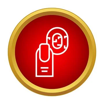 Finger scanning for biometric identification and security access Stock-Illustration