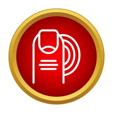 Finger scanning for security and biometric identification Stock Illustration