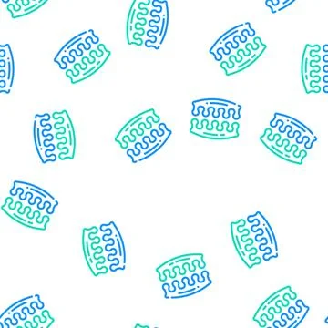 Finger separator vector seamless pattern line 스톡 일러스트