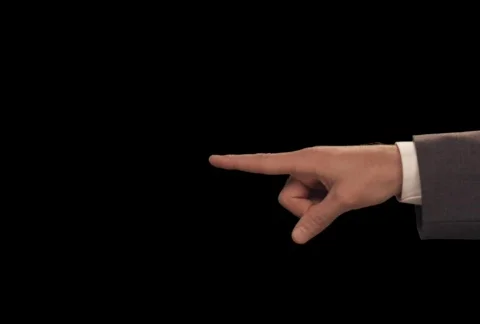 Finger shoves object Stock Footage 754535