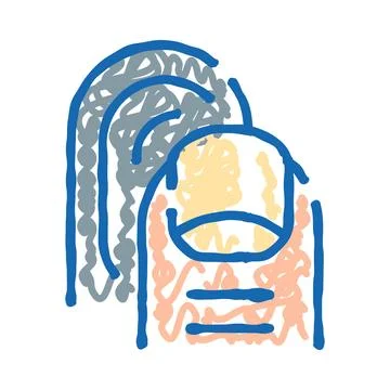 Finger skin problem concept flat illustration Stock Illustration