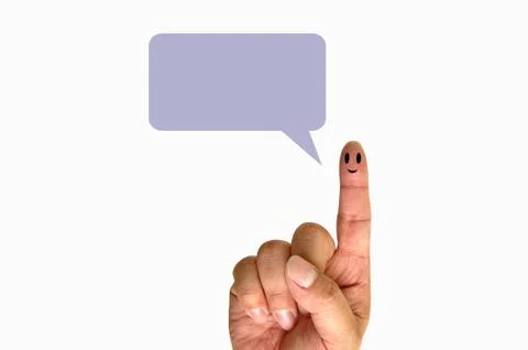 Finger smileys Illustrazione stock