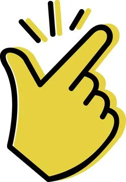 Finger snap gesture sign flat icon Stock Illustration