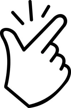 Finger snapping hand snap icon, brilliant idea symbol Stock Illustration