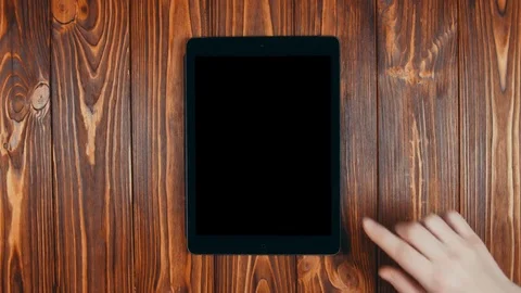 A Finger Swipes On a Tablet Screen With Alpha Channel. Double Swipe Up Side 스톡 동영상 72179102