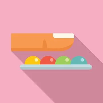 Finger tap icon flat vector. Antistress toy Stock Illustration