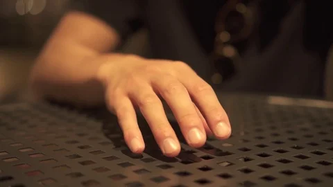 Finger tapping while on the phone (close up) Stock Footage 80732916