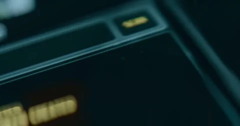 Finger taps the Exploit button, Target successfully exploited Stock Footage 310804233