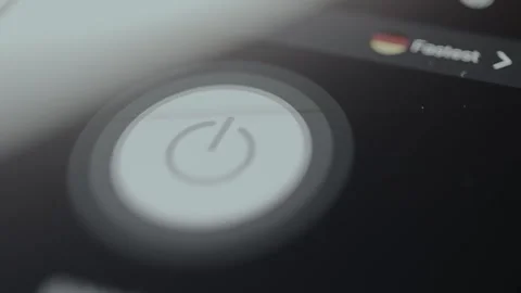 Finger taps a metal push button switch Stock Footage 329748232