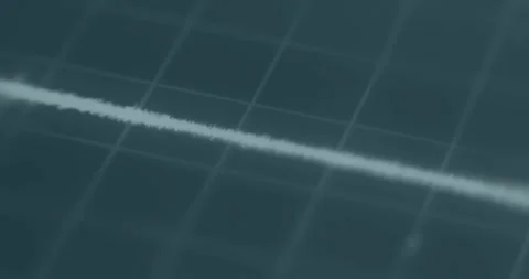 Finger taps the microphone icon on lie detector to record the voice, macro view Stock Footage 313622696