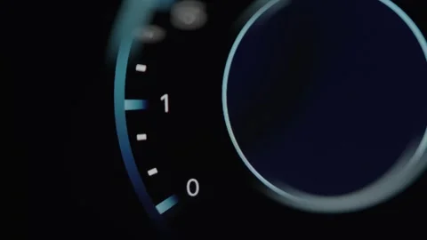 Finger taps the Start button on Internet Speed Test App, macro view Stock Footage 291526411