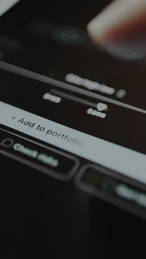 Finger taps the time range selection button labeled YTD year to date, changing Stock Footage 328887627
