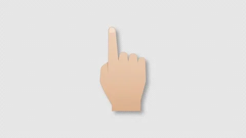 Finger touch gesture animation. 스톡 동영상 247868619