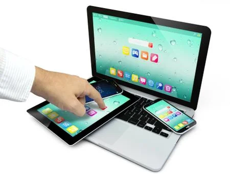 Finger touch Stock Illustration