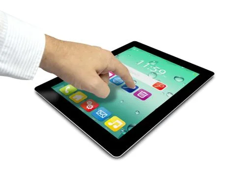 Finger touch Stock Illustration