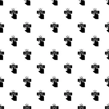 Finger touch pattern seamless vector Stock Illustration
