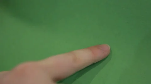 Finger touches screen Video stock 35547873