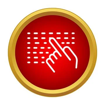 Finger touching braille reading for visual impairment concept Illustrazione stock