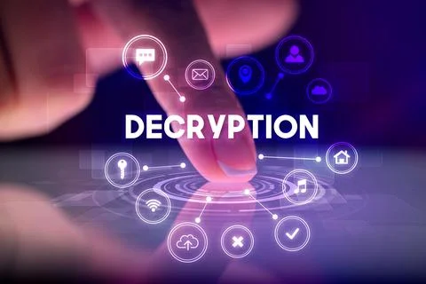 Finger touching tablet with web technology icons concept Stock Photos