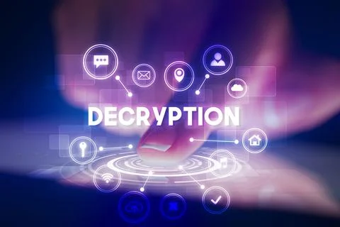 Finger touching tablet with web technology icons concept Stock Photos