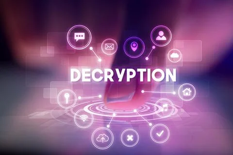 Finger touching tablet with web technology icons concept Stock Photos