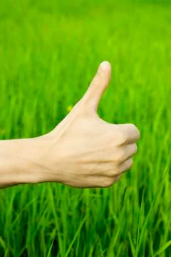 Finger upwards Stock Photos