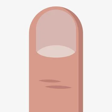 Finger vector icon isolated on white background Stock Illustration
