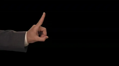 Finger Wagging No   from Left Stock Footage 754555
