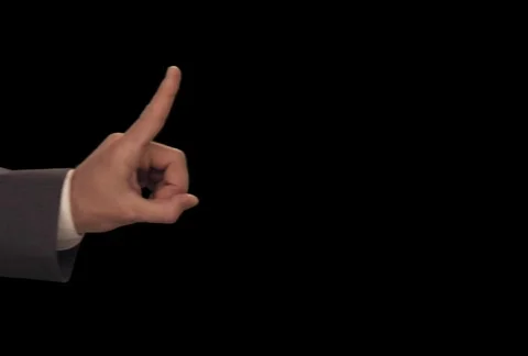 Finger Wagging No   from Left Stock Footage 754557