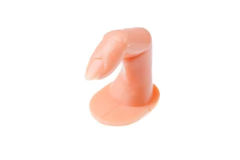 Finger on white Stock Photos
