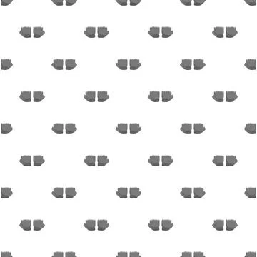 Fingerless gray gloves creating seamless pattern design Stock Illustration