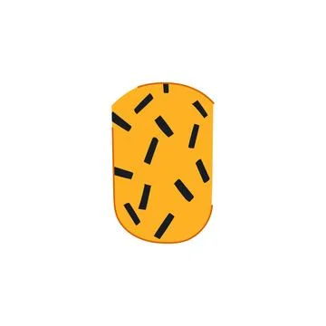 Fingernail with geometric nail art pattern illustration 스톡 일러스트