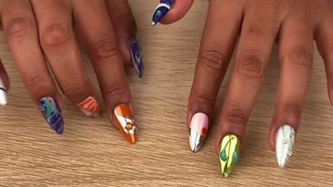 Fingernails Tapping on a Desk Surface, ASMR Tactile Sound Trigger Stock Footage 312739704