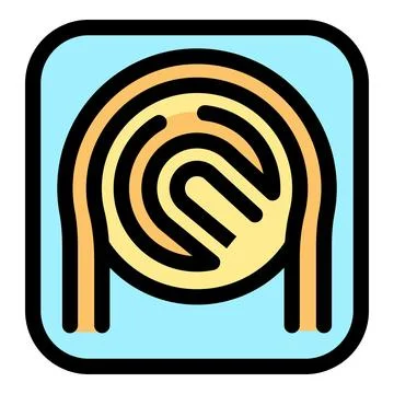 Fingerprint access control system ensuring security and seamless entry Illustrazione stock