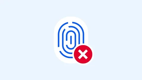 Fingerprint Access Denied Stock Footage 334289288