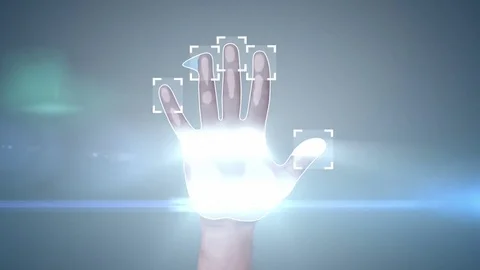 Fingerprint Access Stock Footage 75037713