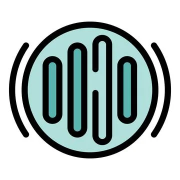 Fingerprint access icon showing secure biometric scan technology 스톡 일러스트