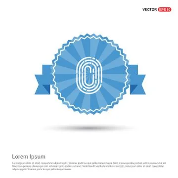 Fingerprint App icon Stock Illustration