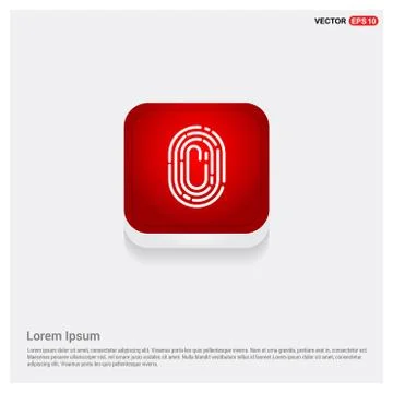 Fingerprint App icon Stock Illustration