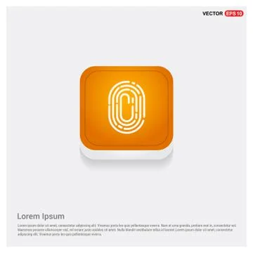 Fingerprint App icon Stock Illustration