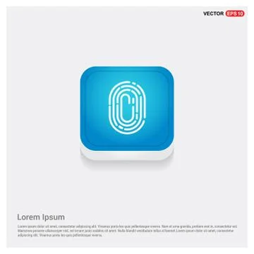 Fingerprint App icon Stock Illustration