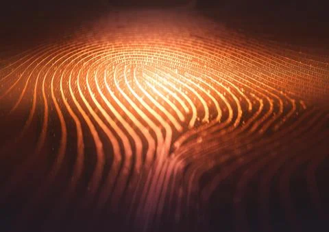 Fingerprint Binary Code Labyrinth 스톡 일러스트