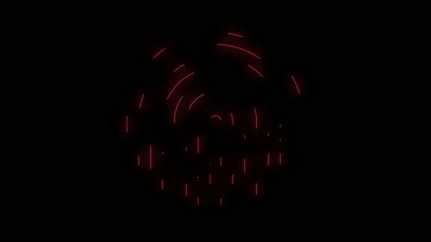 Fingerprint biometric identification animation Stock Footage 194465414