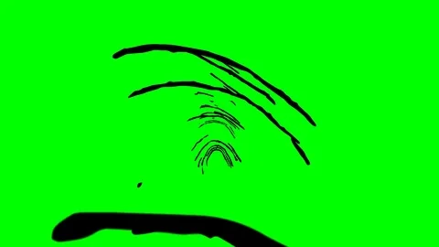 Fingerprint CGI animation on green background. Keying ready. Stock Footage 82726403