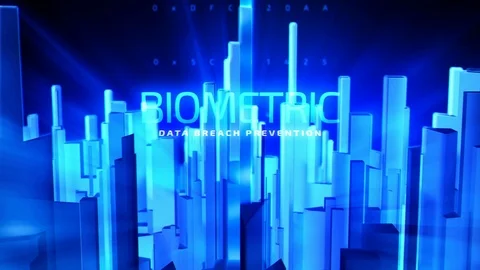 Fingerprint City - Front zoomout Version After Effects stock