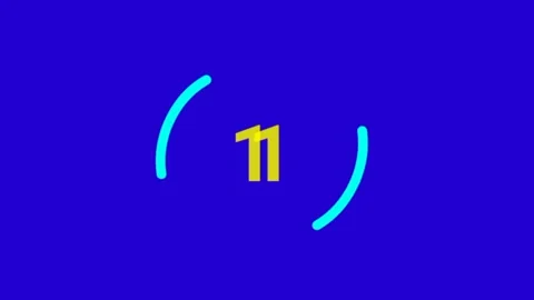 Fingerprint countdown rotates Stock Footage 231540790