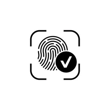 Fingerprint datum validation. 스톡 일러스트