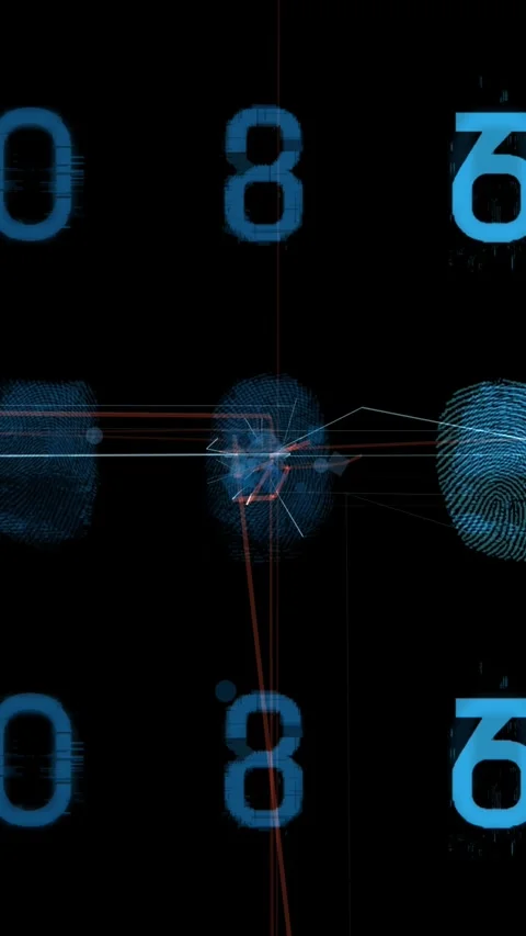 Fingerprint encoding data for cyber security Vidéo 290172932