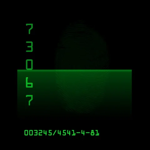 Fingerprint Stock Footage 95615599